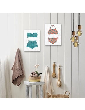 Pintura Bikini de Lunares IV técnica mixta Cuadros Jr