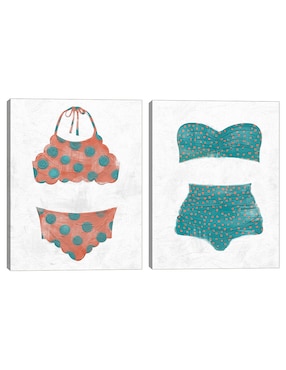 Pintura Bikini de Lunares IV técnica mixta Cuadros Jr