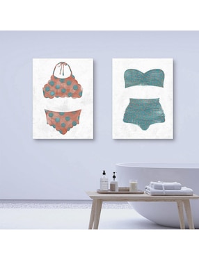 Pintura Bikini de Lunares IV técnica mixta Cuadros Jr