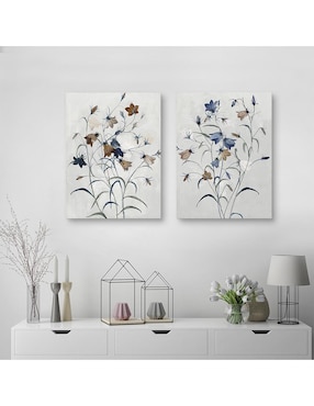 Pintura Secretos del jardin I técnica mixta Cuadros Jr