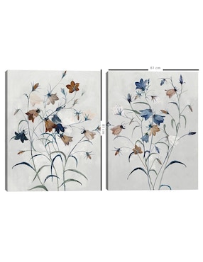 Pintura Secretos del jardin I técnica mixta Cuadros Jr