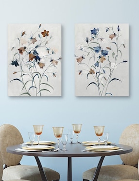 Pintura Secretos del jardin I técnica mixta Cuadros Jr