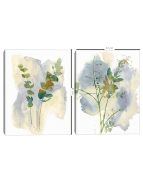 Pintura Duo Spring Mix I técnica mixta Cuadros Jr Dúo de flores silvestres