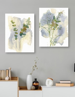 Pintura Duo Spring Mix I técnica mixta Cuadros Jr Dúo de flores silvestres
