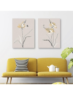 Pintura Planta de verano I técnica mixta Cuadros Jr