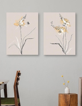 Pintura Planta de verano I técnica mixta Cuadros Jr