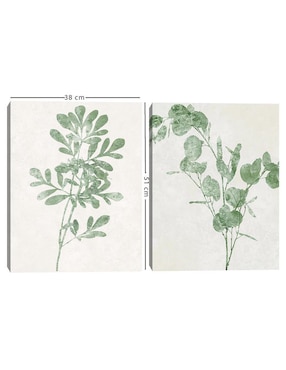 Pintura Naturaleza Verde II técnica mixta Cuadros Jr