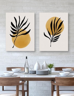 Pintura Planta Jazzy Jungle Sun técnica mixta Cuadros Jr