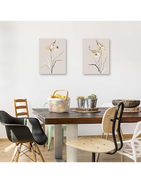 Pintura Planta de verano I técnica mixta Cuadros Jr