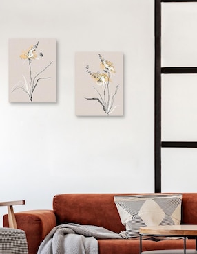 Pintura Planta de verano I técnica mixta Cuadros Jr
