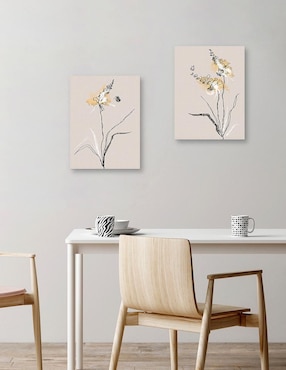 Pintura Planta de verano I técnica mixta Cuadros Jr