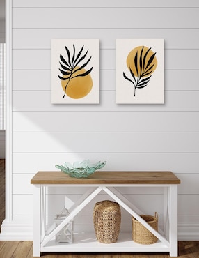 Pintura Planta Jazzy Jungle Sun técnica mixta Cuadros Jr