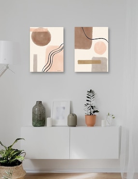 Pintura Geo Abstract I técnica mixta Cuadros Jr