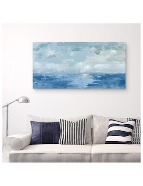 Pintura Mar azul y plata técnica impresión Cuadros Jr Mar azul y plata