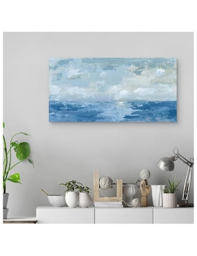 Pintura Mar azul y plata técnica impresión Cuadros Jr Mar azul y plata