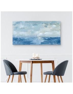 Pintura Mar azul y plata técnica impresión Cuadros Jr Mar azul y plata