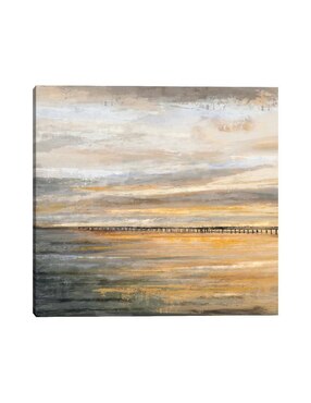 Pintura Muelle nocturno técnica impresión Cuadros Jr Muelle Nocturno