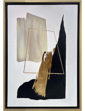 Pintura Golden Summit técnica mixta Lune Art Gallery