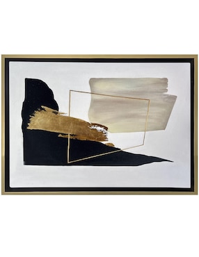 Pintura Golden Summit técnica mixta Lune Art Gallery