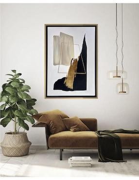 Pintura Golden Summit técnica mixta Lune Art Gallery