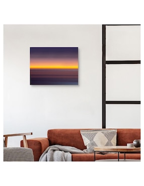 Pintura Contemplacion al atardecer técnica impresión Cuadros Jr