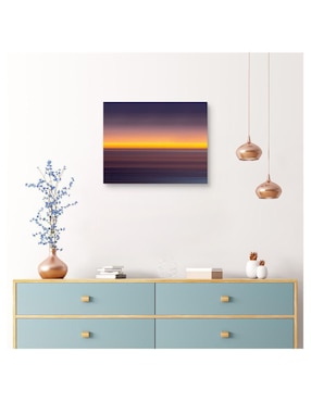 Pintura Contemplacion al atardecer técnica impresión Cuadros Jr