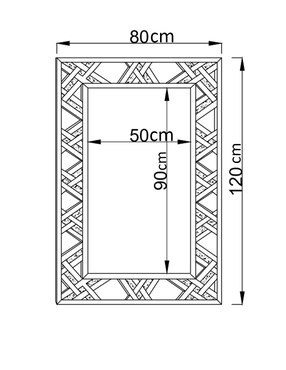 Espejo rectangular Bluebell & Co. Líneas Frame