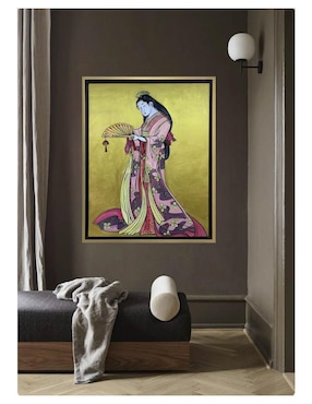 Pintura Geisha técnica acrílico Lune Art Gallery