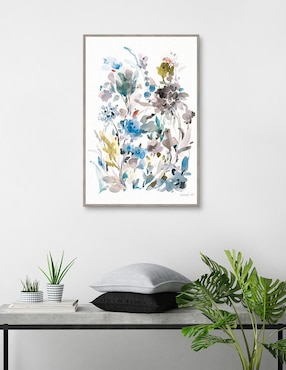 Pintura Breezy Florals II Colorido técnica mixta Cuadros Jr Floral