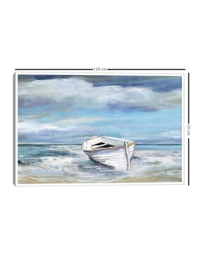 Pintura Costa Clásica técnica mixta Cuadros Jr Paisaje