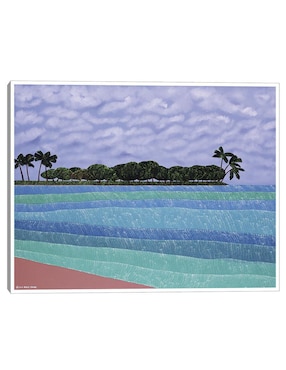 Pintura Isla mágica técnica mixta Cuadros Jr Paisaje Isla Mágica