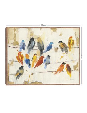 Pintura Reunión de la ciudad técnica mixta Cuadros Jr Animales