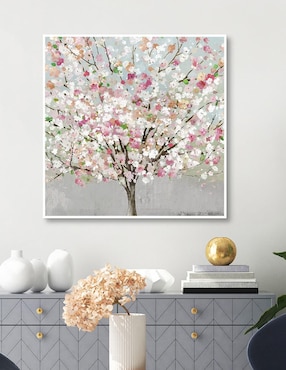 Pintura Amor de primavera técnica mixta Cuadros Jr Flores