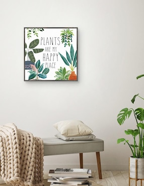 Pintura Planta hogar I técnica mixta Cuadros Jr Floral