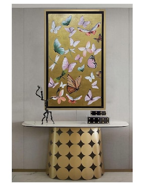 Pintura Golden Butterfly II técnica acrílico Lune Art Gallery AnimalArt