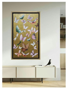 Pintura Golden Butterfly II técnica acrílico Lune Art Gallery AnimalArt