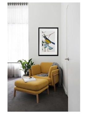 Pintura Yellow Bird técnica acrílico Lune Art Gallery AnimalArt