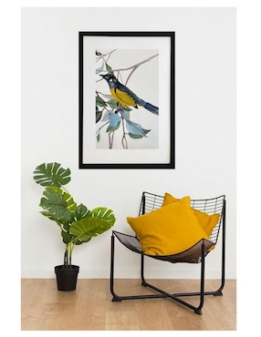 Pintura Yellow Bird técnica acrílico Lune Art Gallery AnimalArt