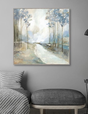 Pintura Ruta Azul Inicio técnica mixta Cuadros Jr
