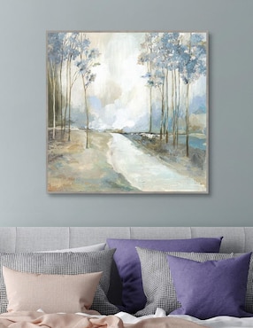Pintura Ruta Azul Inicio técnica mixta Cuadros Jr