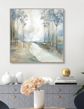 Pintura Ruta Azul Inicio técnica mixta Cuadros Jr