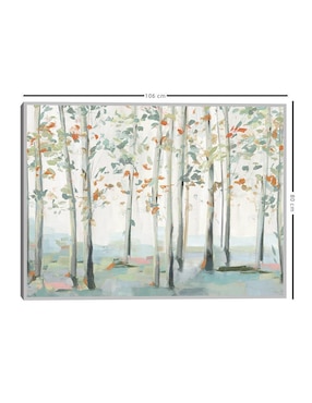 Pintura Bosque Esmeralda III técnica mixta Cuadros Jr