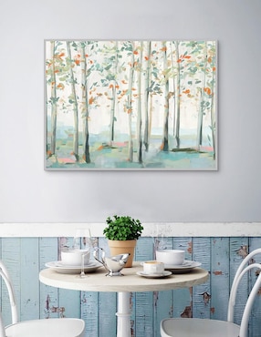 Pintura Bosque Esmeralda III técnica mixta Cuadros Jr