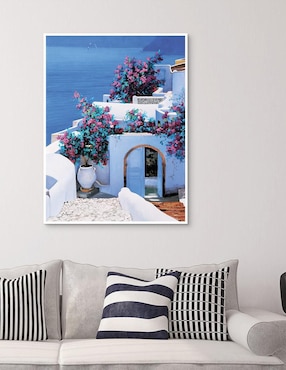 Pintura Blu DI Grecia técnica mixta Cuadros Jr