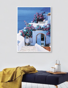 Pintura Blu DI Grecia técnica mixta Cuadros Jr