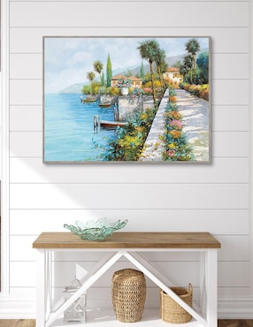 Pintura Lungo lago técnica mixta Cuadros Jr