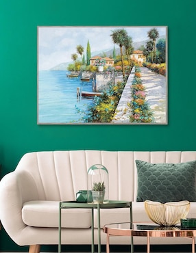 Pintura Lungo lago técnica mixta Cuadros Jr