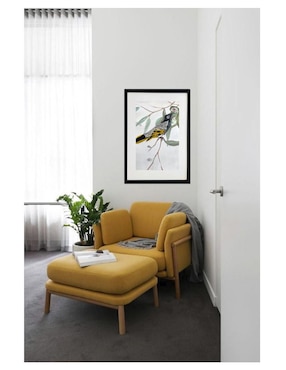 Pintura Yellow Bird II técnica acrílico Lune Art Gallery AnimalArt