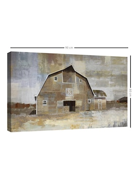 Pintura Cosecha II técnica mixta Cuadros Jr Paisaje