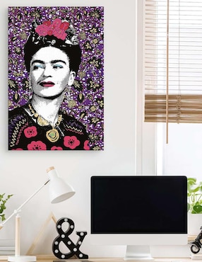 Pintura Frida mi propia musa técnica mixta Cuadros Jr Moderno